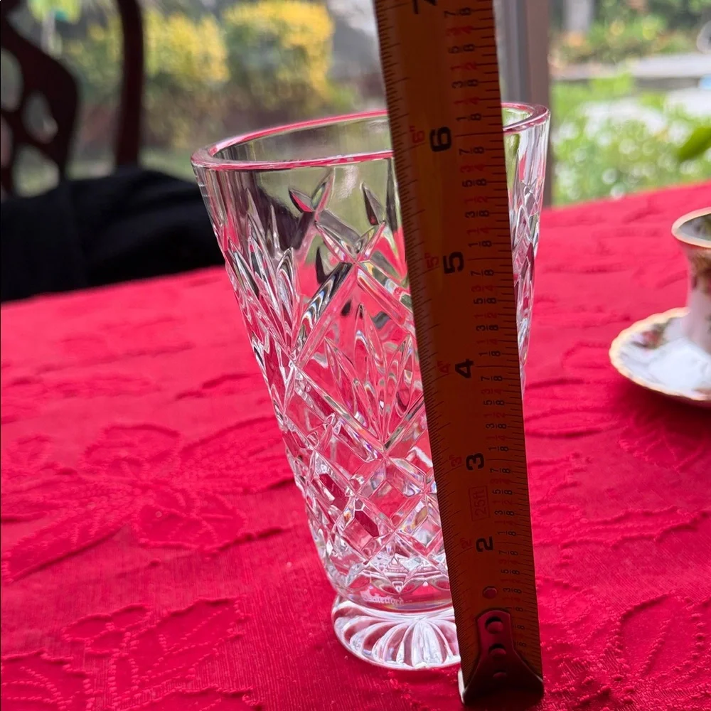 Waterford Crystal Clear Vase 6” stamped
